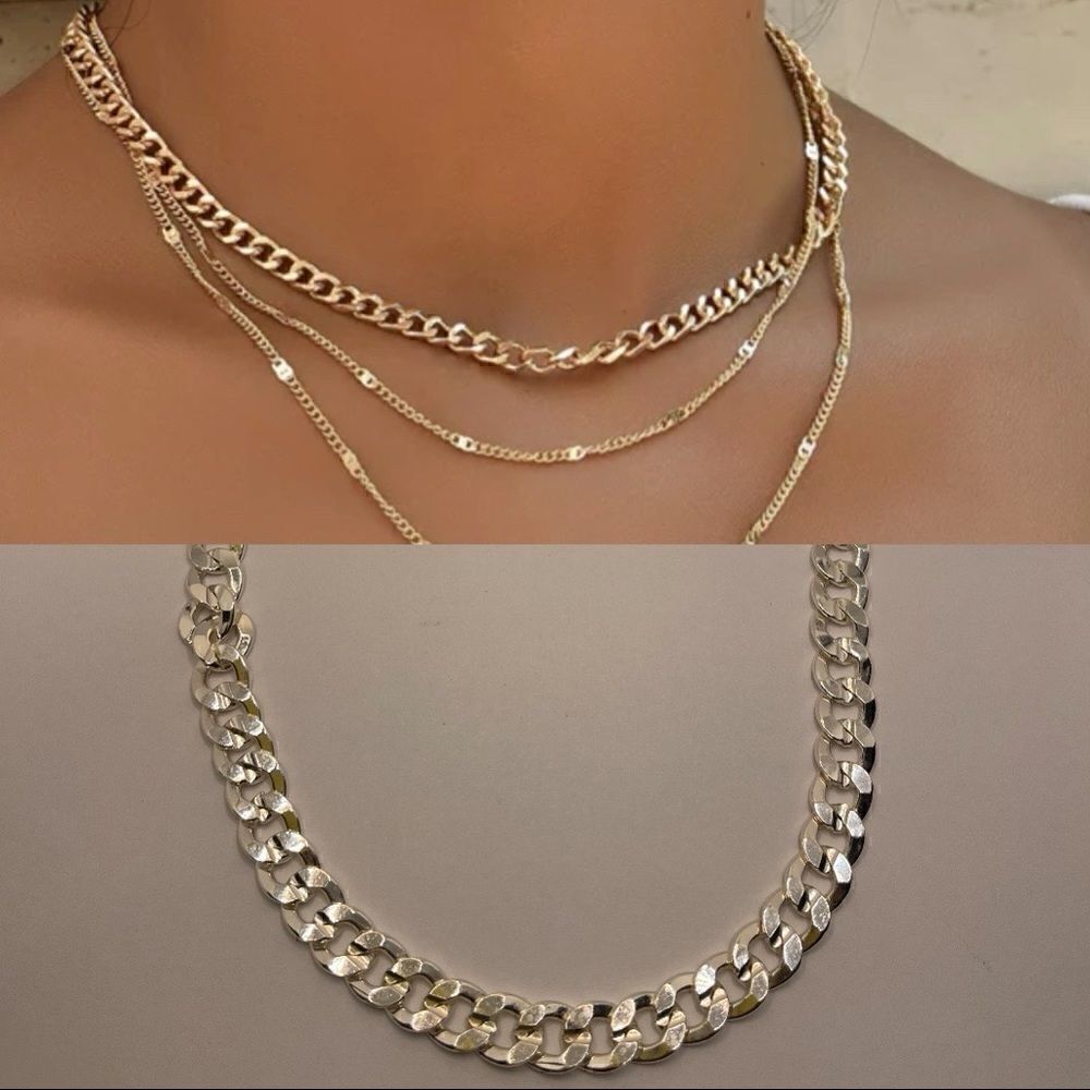 EVRY necklace silver tone like new